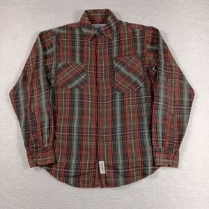 Schott Bros Shirt Mens Medium Flannel 100% Cotton Workwear Cowboy Western